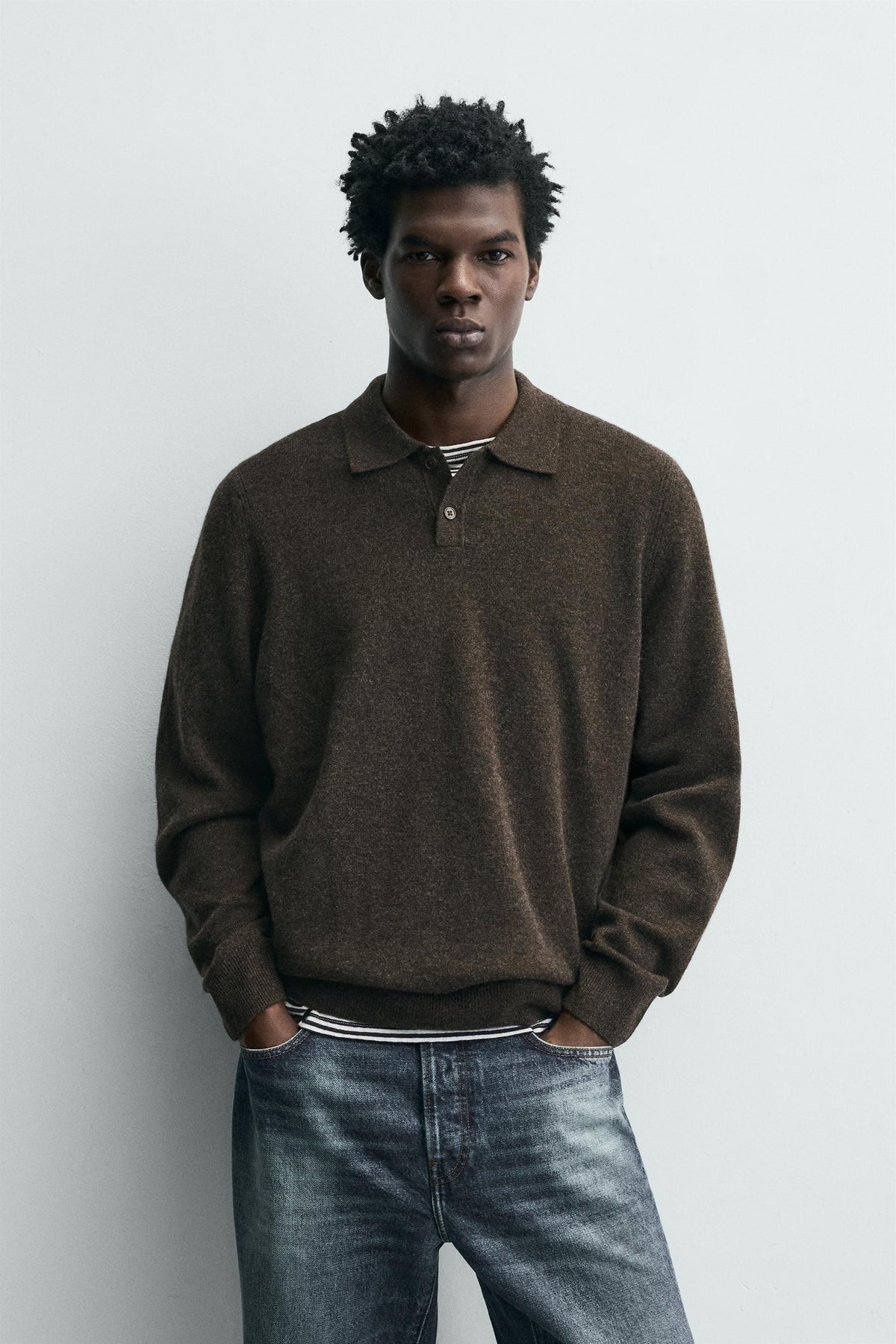 Wool Blend Polo