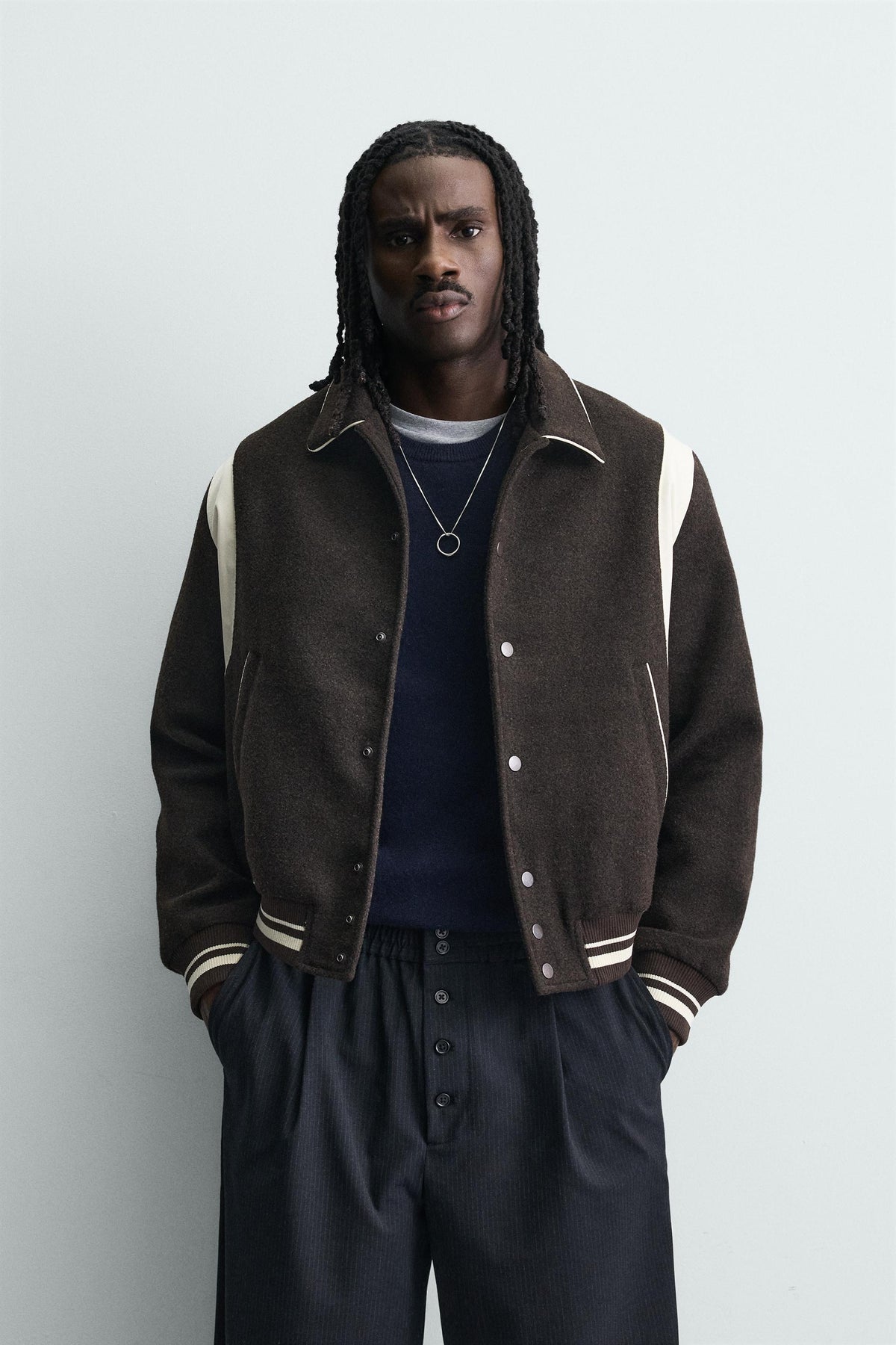 Contrast Bomber Jacket