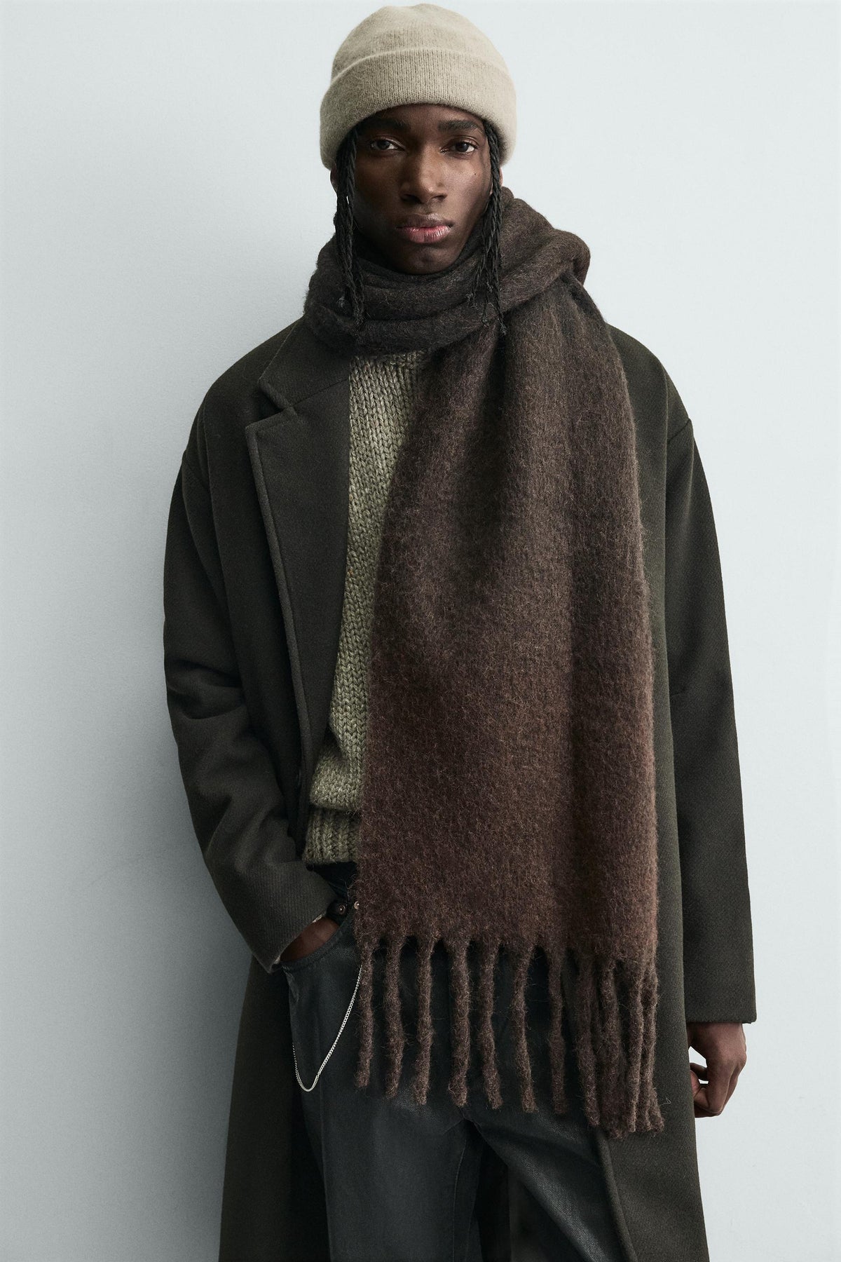 Fringed Brushed Scarf