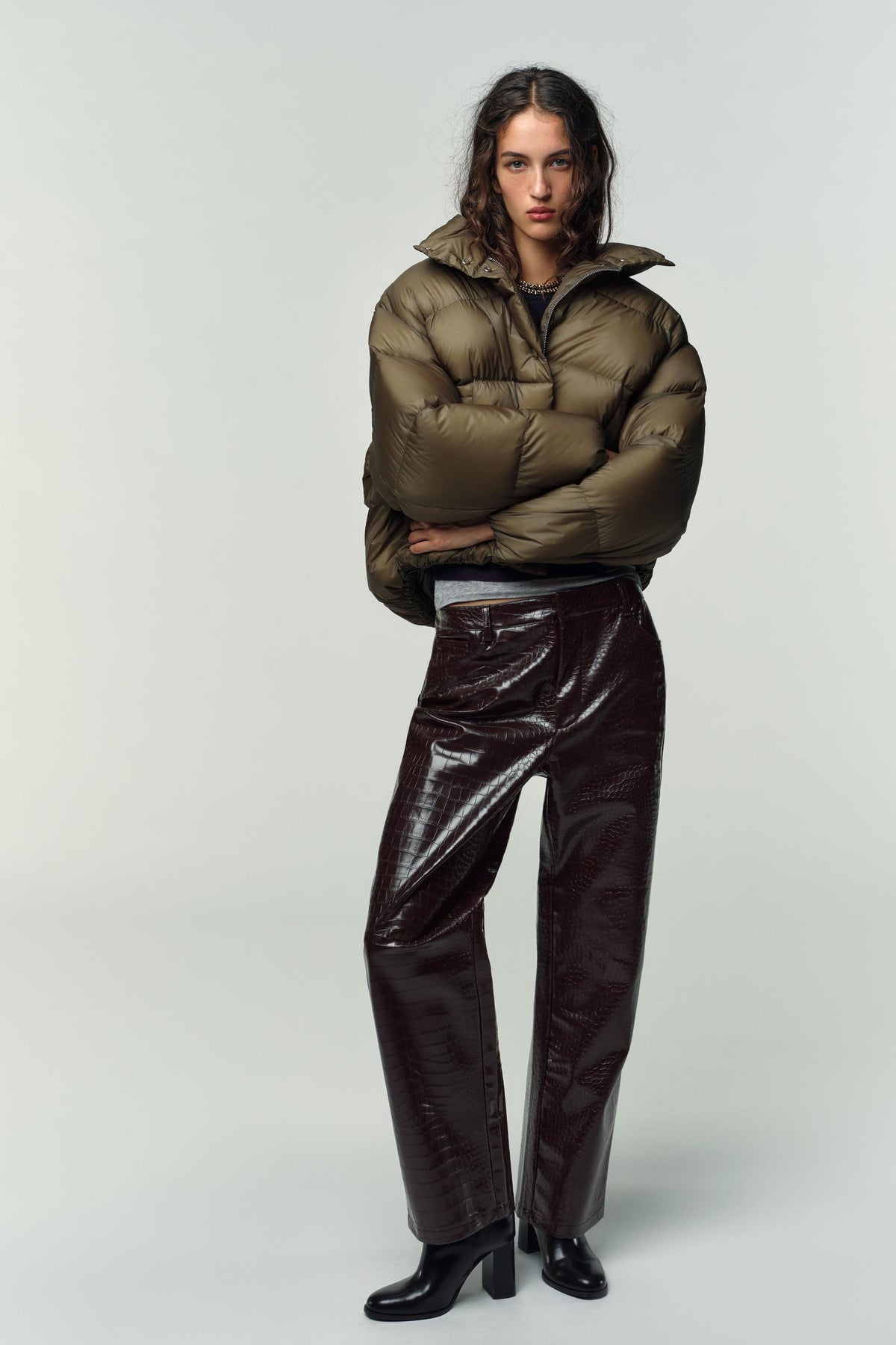 Giacca corta in piumino