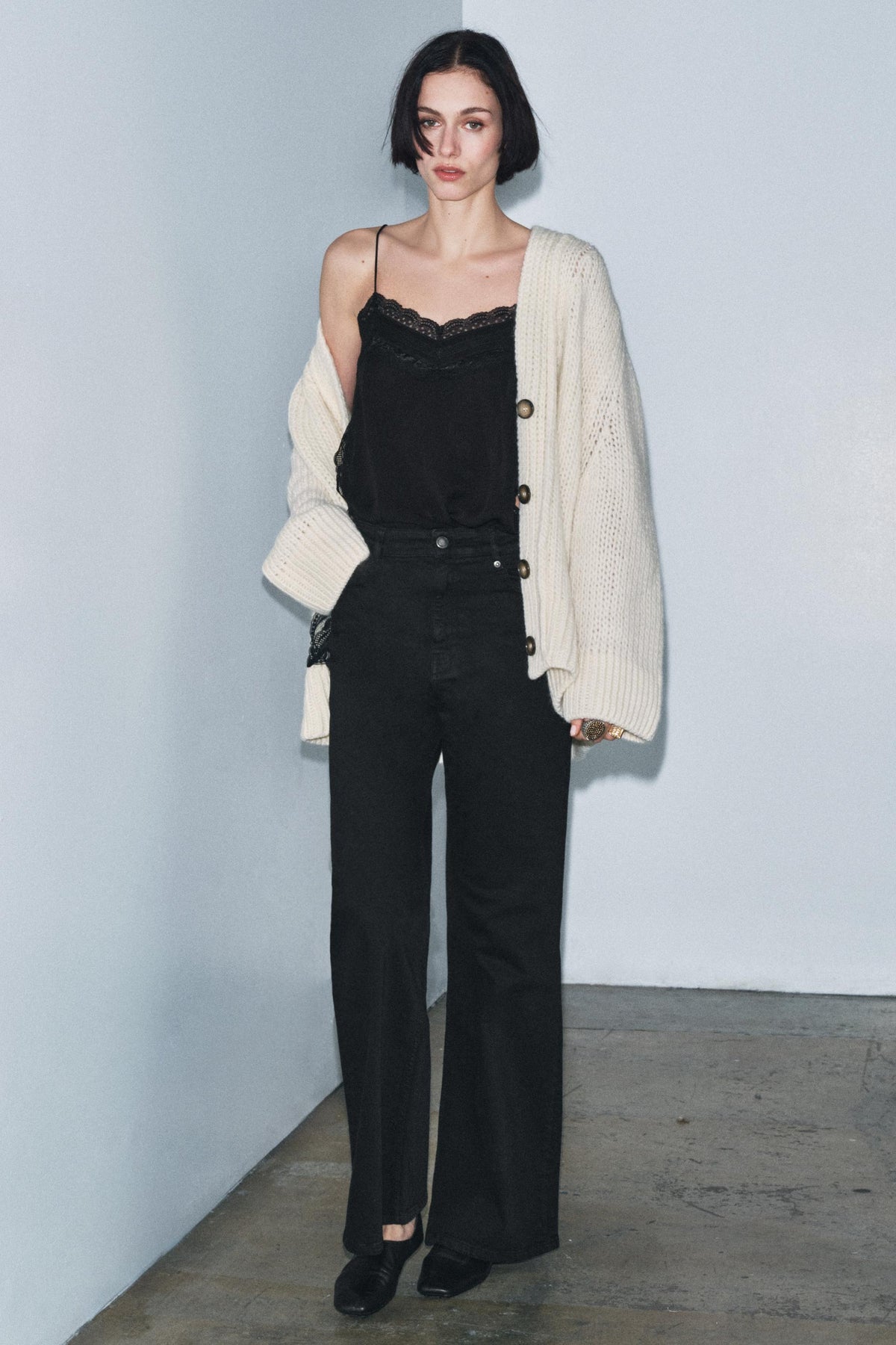 High-Rise Wide Jeans