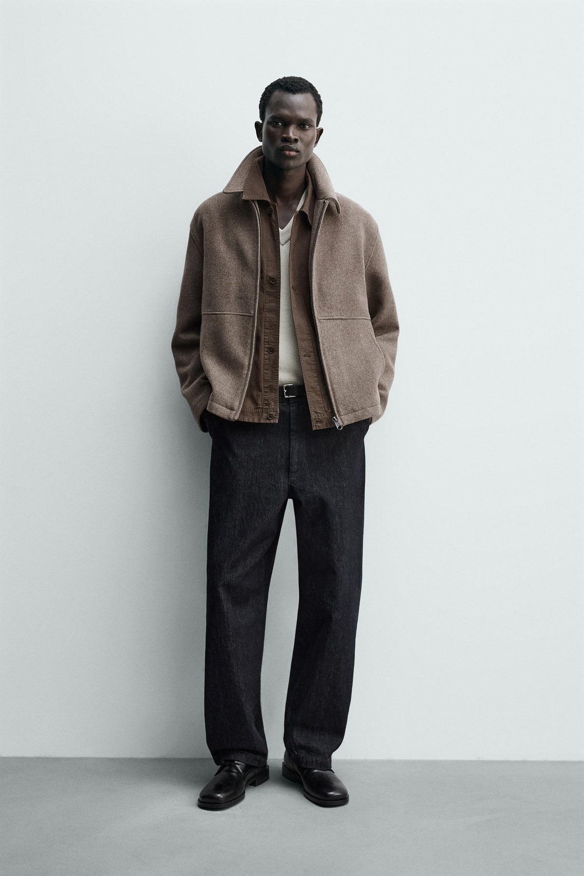 Herringbone Zip Jacket