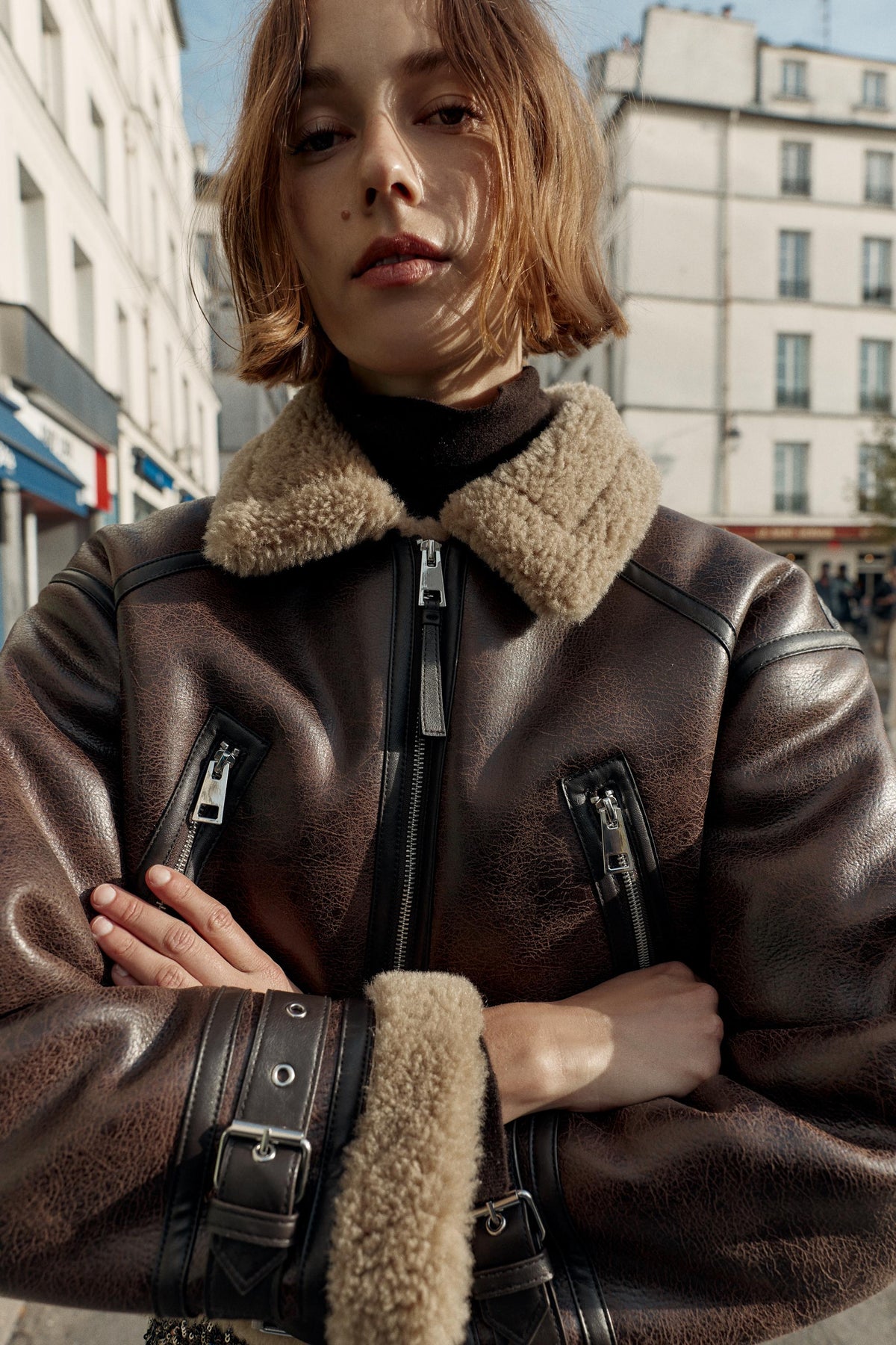 Giacca corta double-face