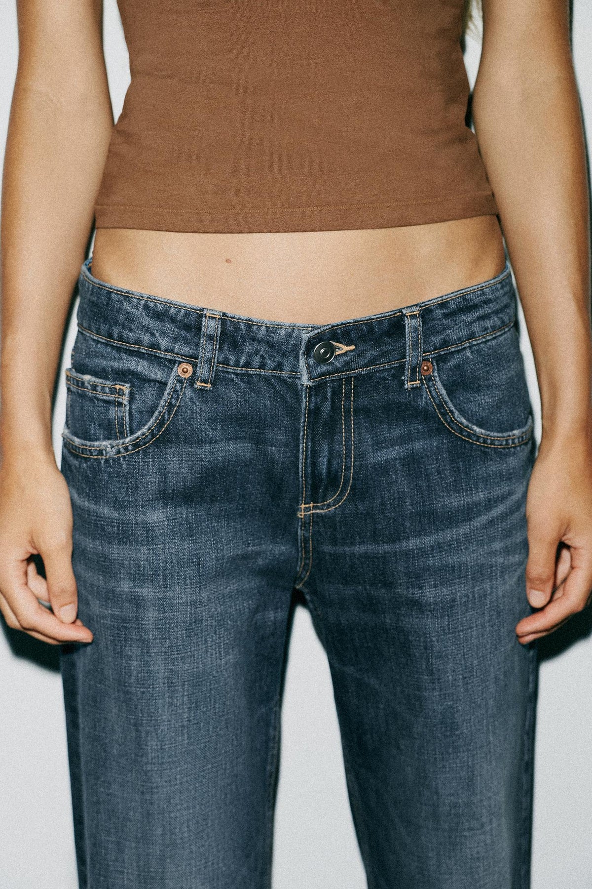 Déifgräifend breet Jeans