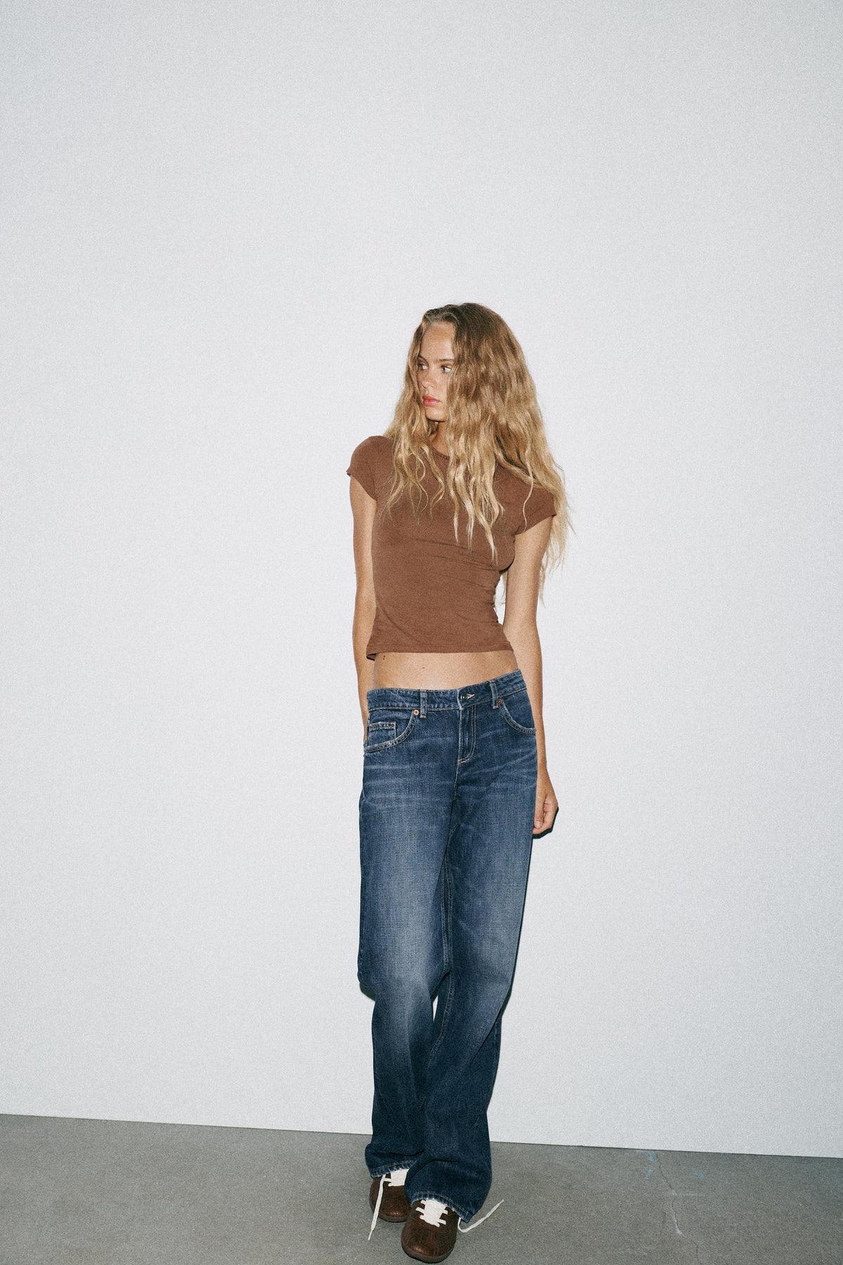 Déifgräifend breet Jeans