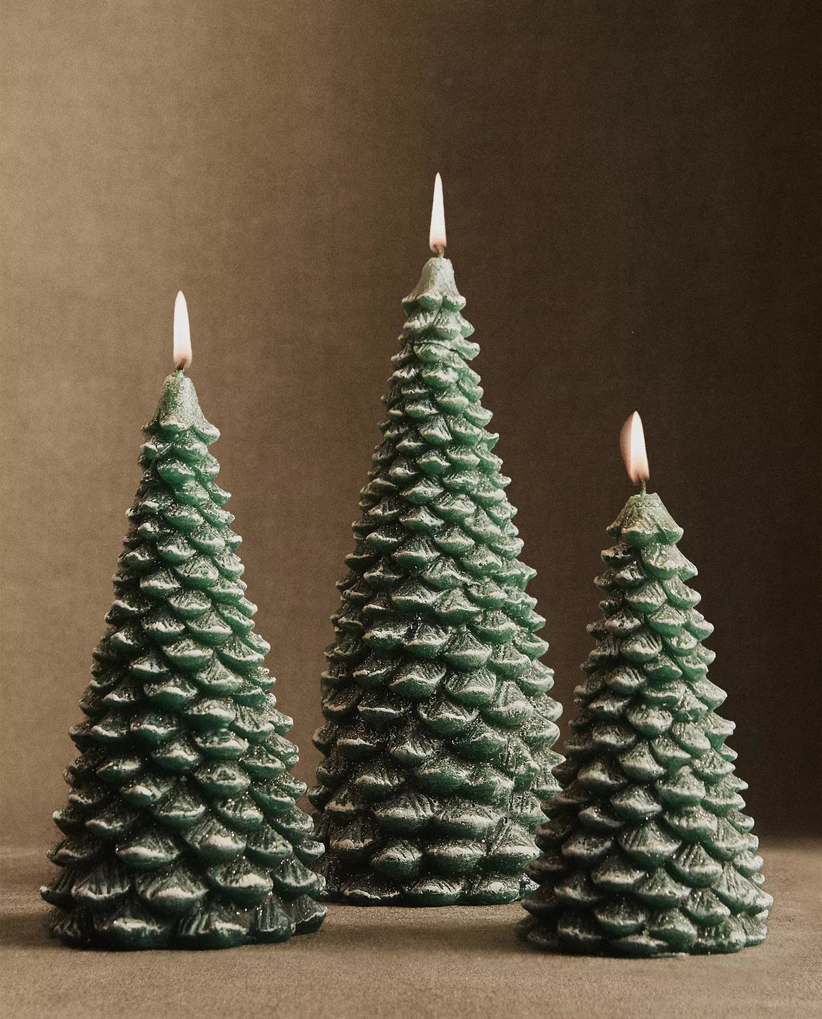Snowy Tree Candle