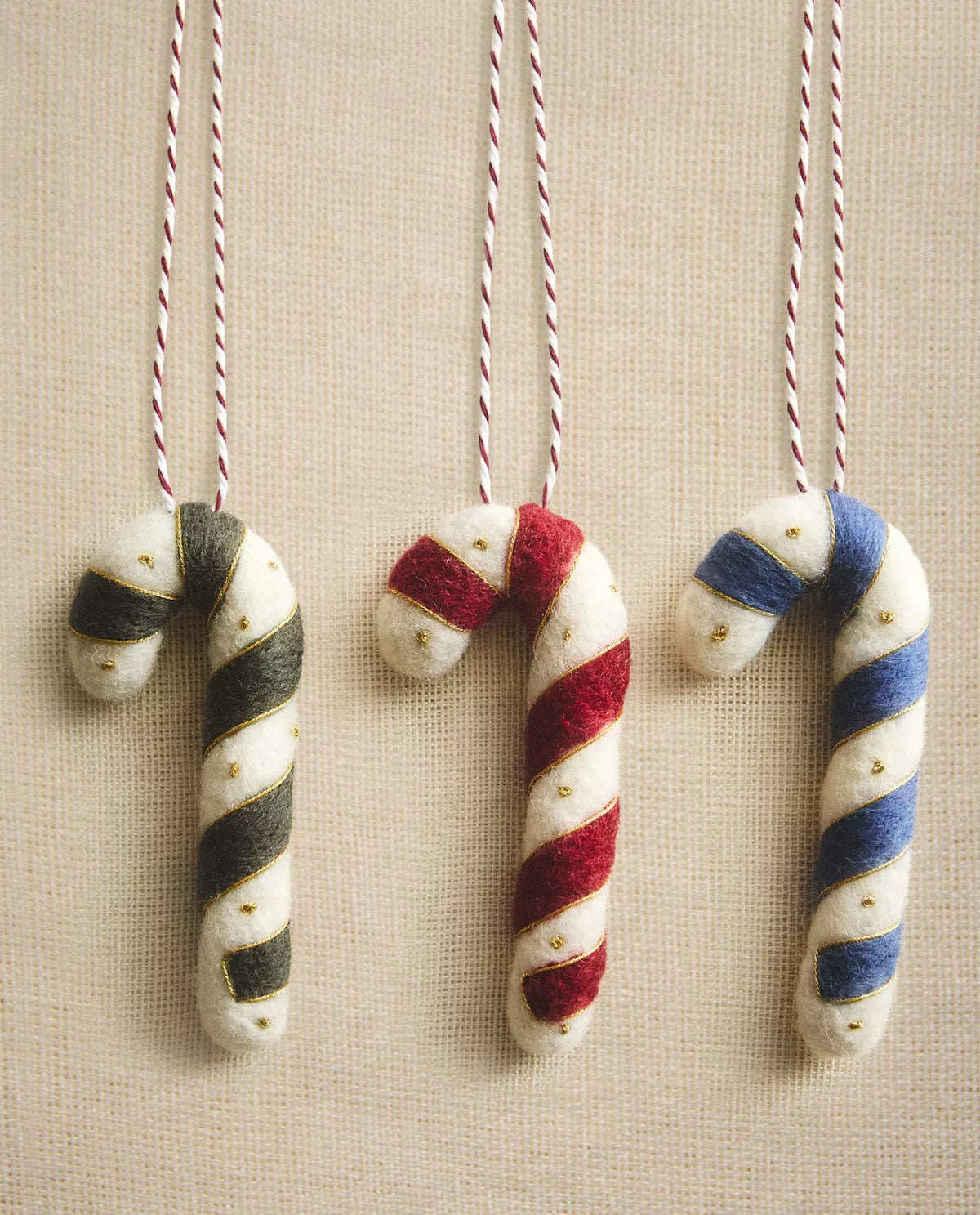 Wool Candy Canes