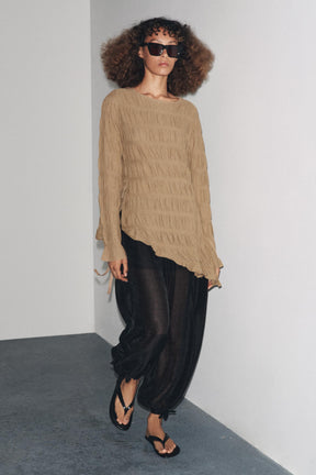 GATHERED KNIT TOP - Image 4