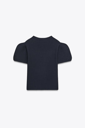 Puff Sleeve Knit Jumper