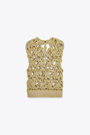 OMBRÉ CROCHET KNIT WAISTCOAT - Image 3