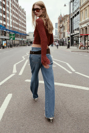 Fringed Knit Cardigan