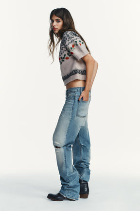 Embroidered Jacquard Jumper