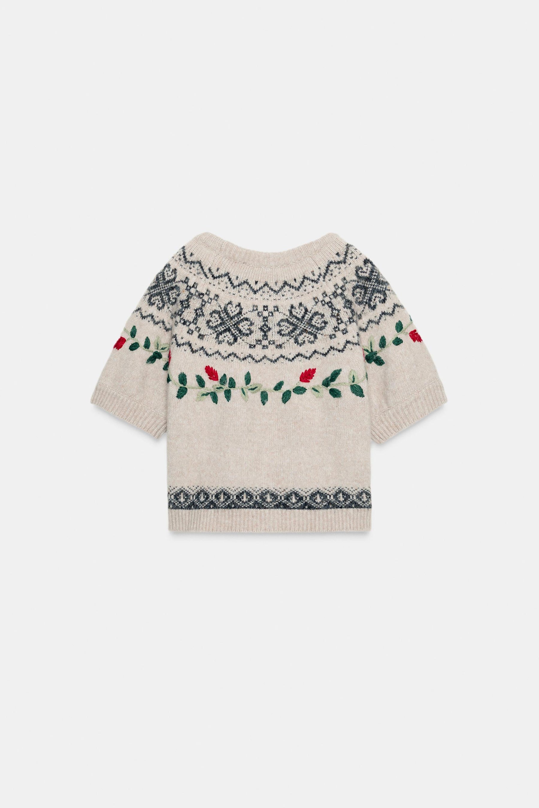 Embroidered Jacquard Jumper
