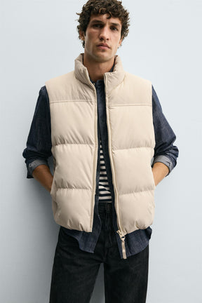 REGULAR FIT PADDED GILET - Image 5