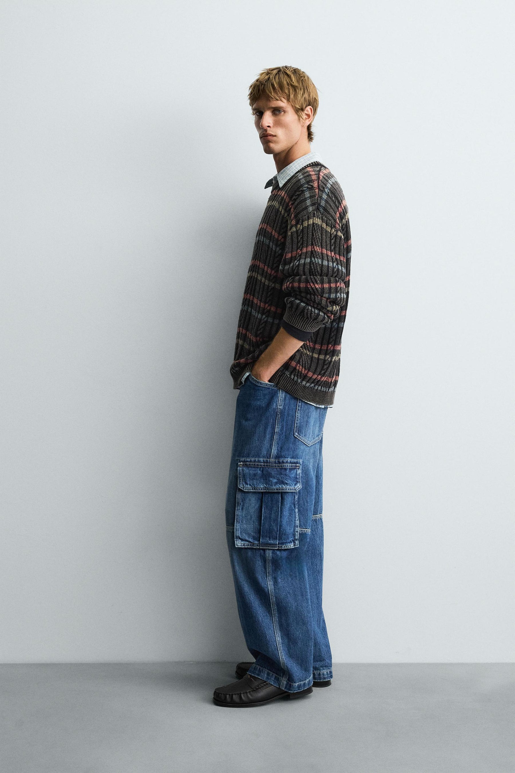 TEXTURED STRIPE SWEATER - Image 4