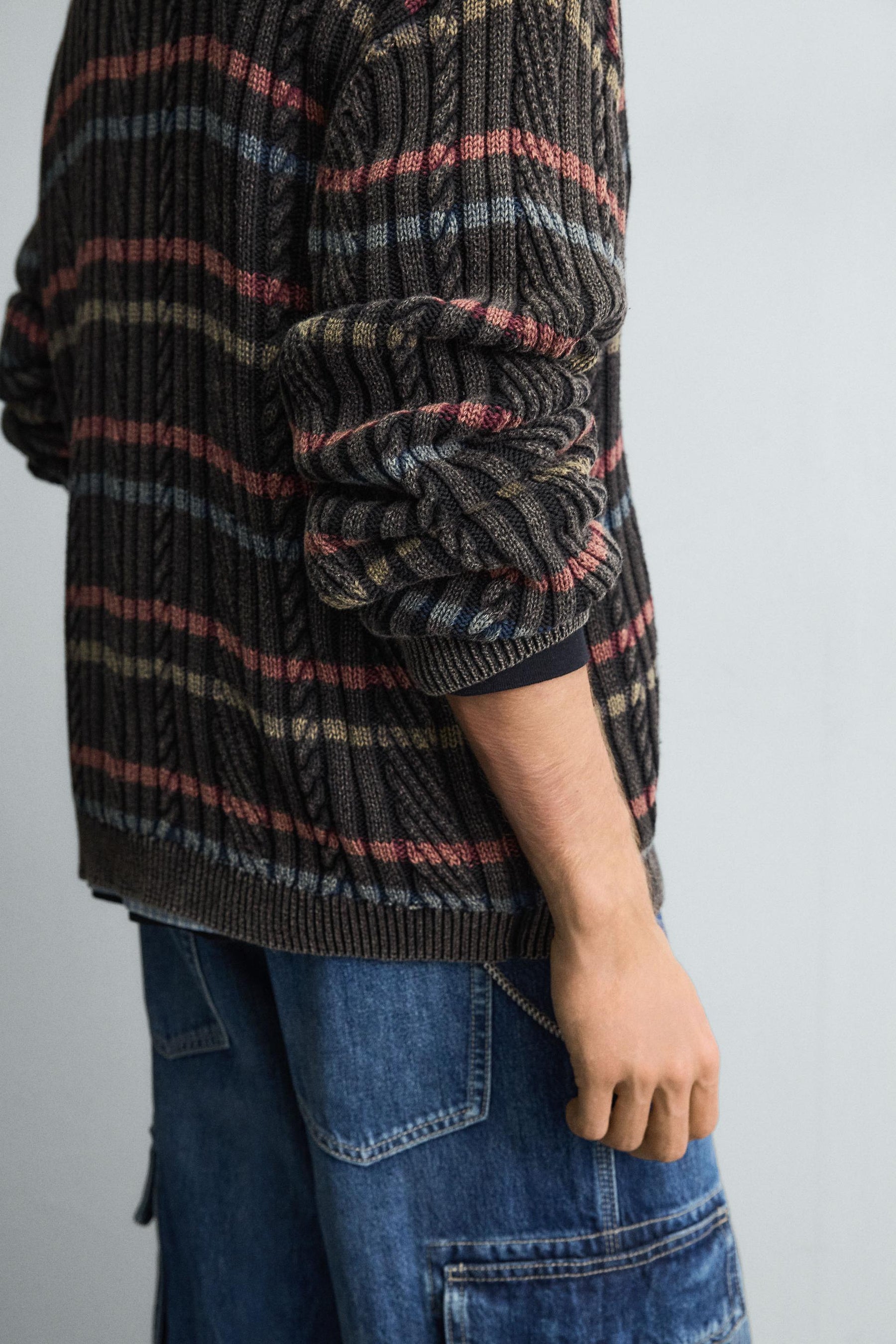TEXTURED STRIPE SWEATER - Image 6