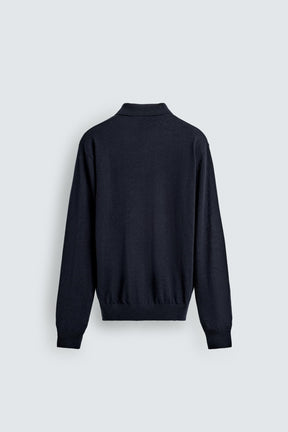 WOOL/SILK KNIT POLO SHIRT - Image 7