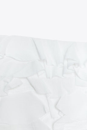 Ruffled Strapless Fashion Top