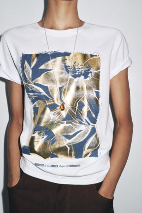 Metallic-Print T-Shirt