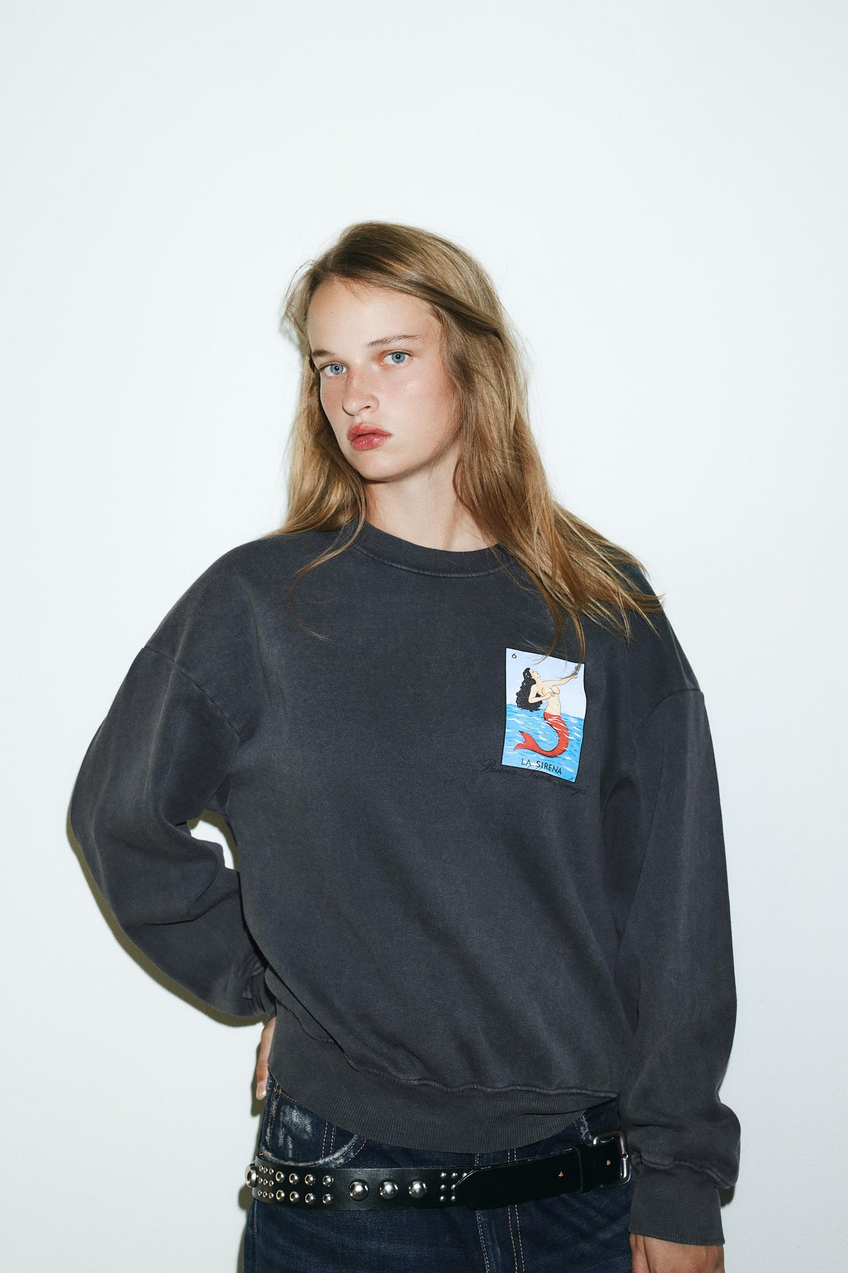 Washed Effect Sweatshirt