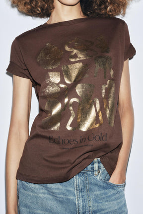 METALLIC SHORT-SLEEVE SHIRT