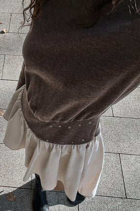 Studded Contrast Fashion Dress