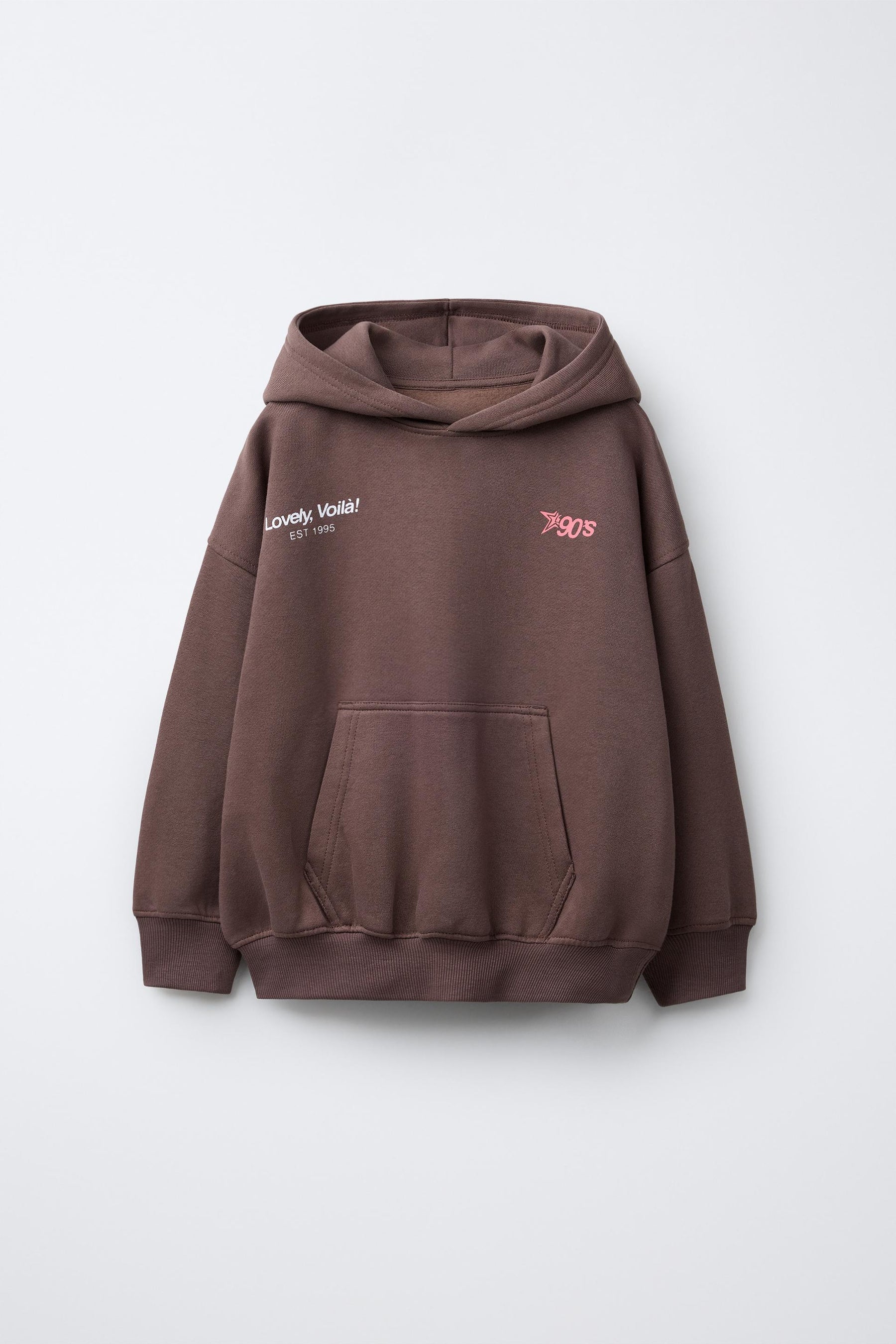 TEXT PRINT HOODIE - Image 1