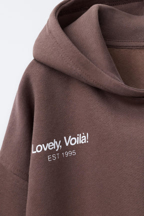 TEXT PRINT HOODIE - Image 3