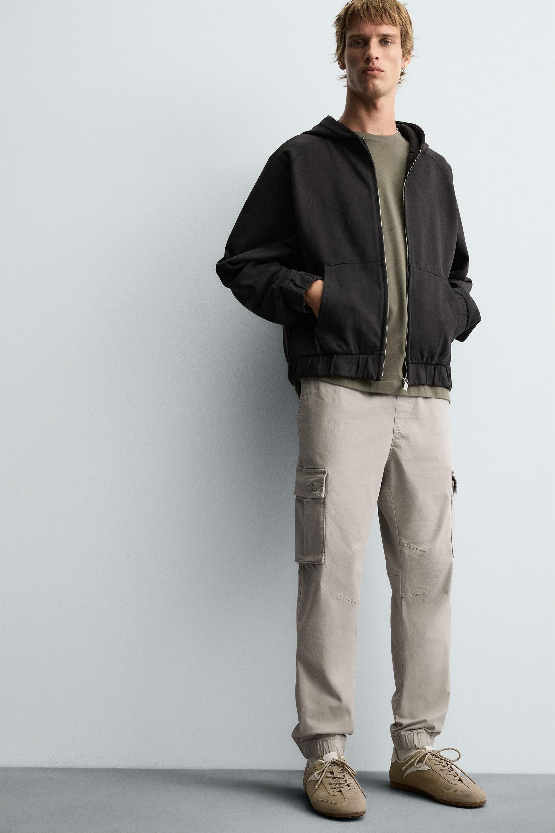 SLIM FIT CARGO TROUSERS - Image 5