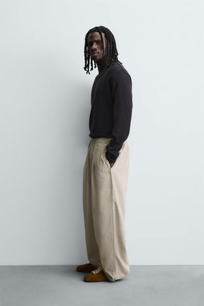 BALLOON FIT PLEATED TROUSERS - Image 4