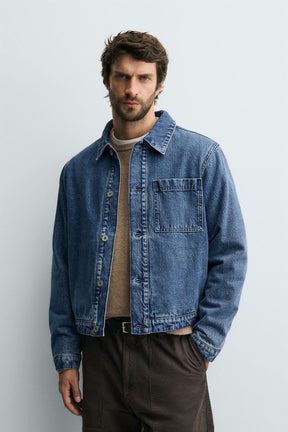 QUILTED DENIM OVERSHIRT - Image 2