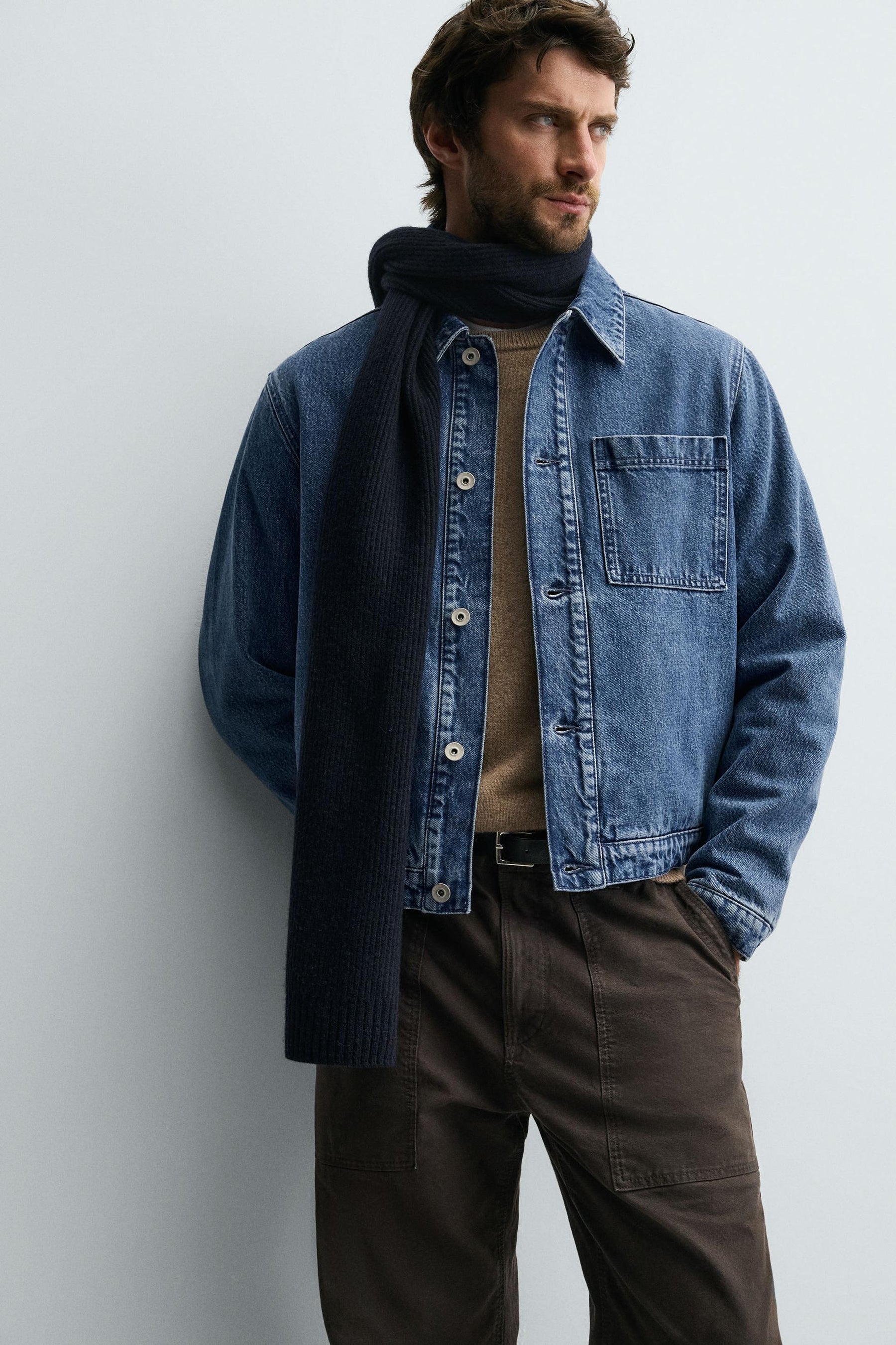 QUILTED DENIM OVERSHIRT - Image 5