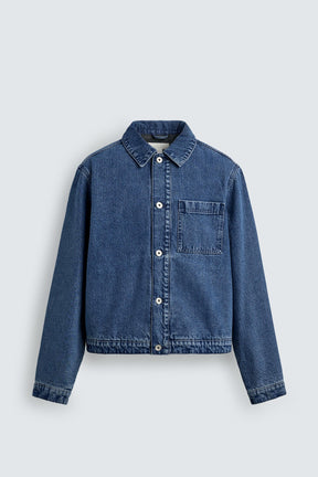 QUILTED DENIM OVERSHIRT - Image 7