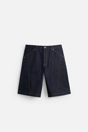 BAGGY FIT DENIM BERMUDA SHORTS WITH STITCHING - Image 6