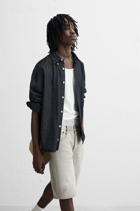 STRAIGHT-LEG DENIM BERMUDA SHORTS - Image 6