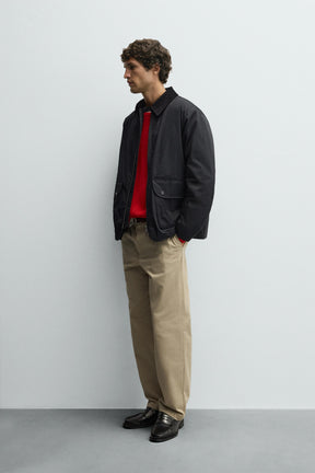 CONTRAST COLLAR PARKA - Image 4