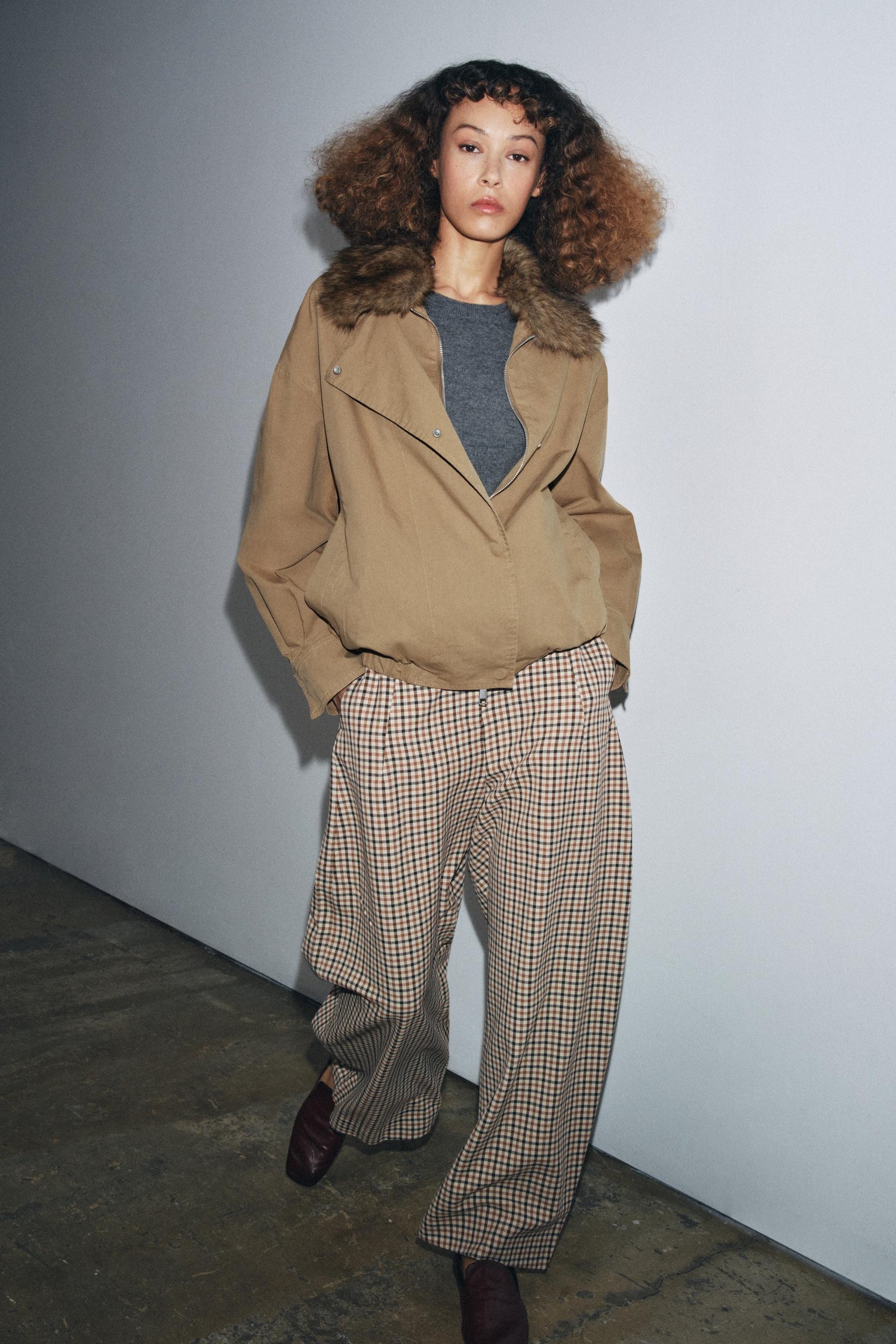 Faux Fur Bomber Jacket