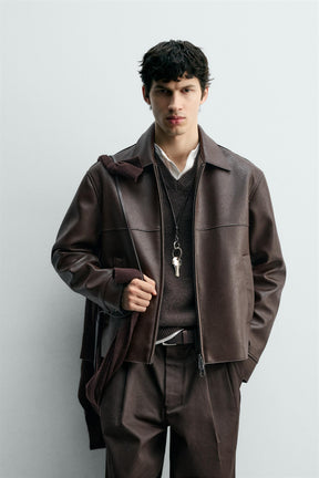 LEATHER EFFECT JACKET - Image 2