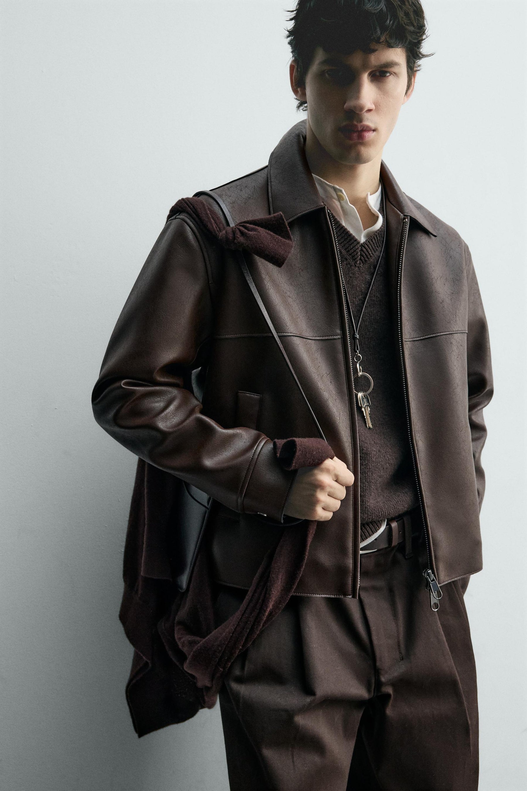 LEATHER EFFECT JACKET - Image 5