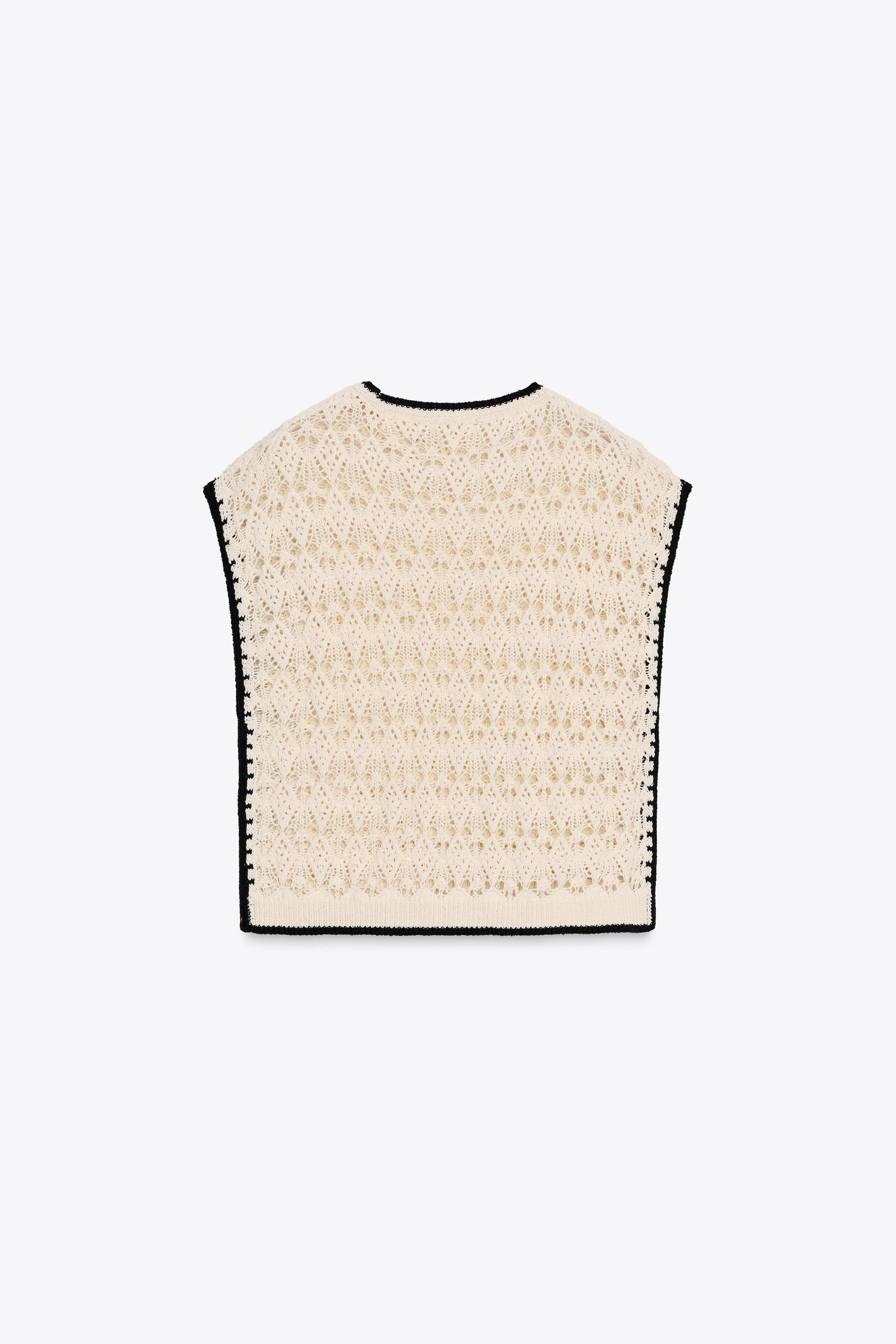 POINTELLE KNIT VEST - Image 4