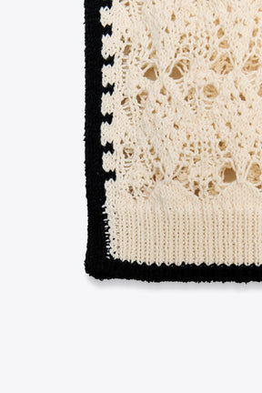 POINTELLE KNIT VEST - Image 5