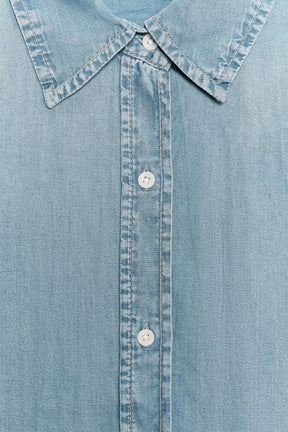CROPPED DENIM SHIRT