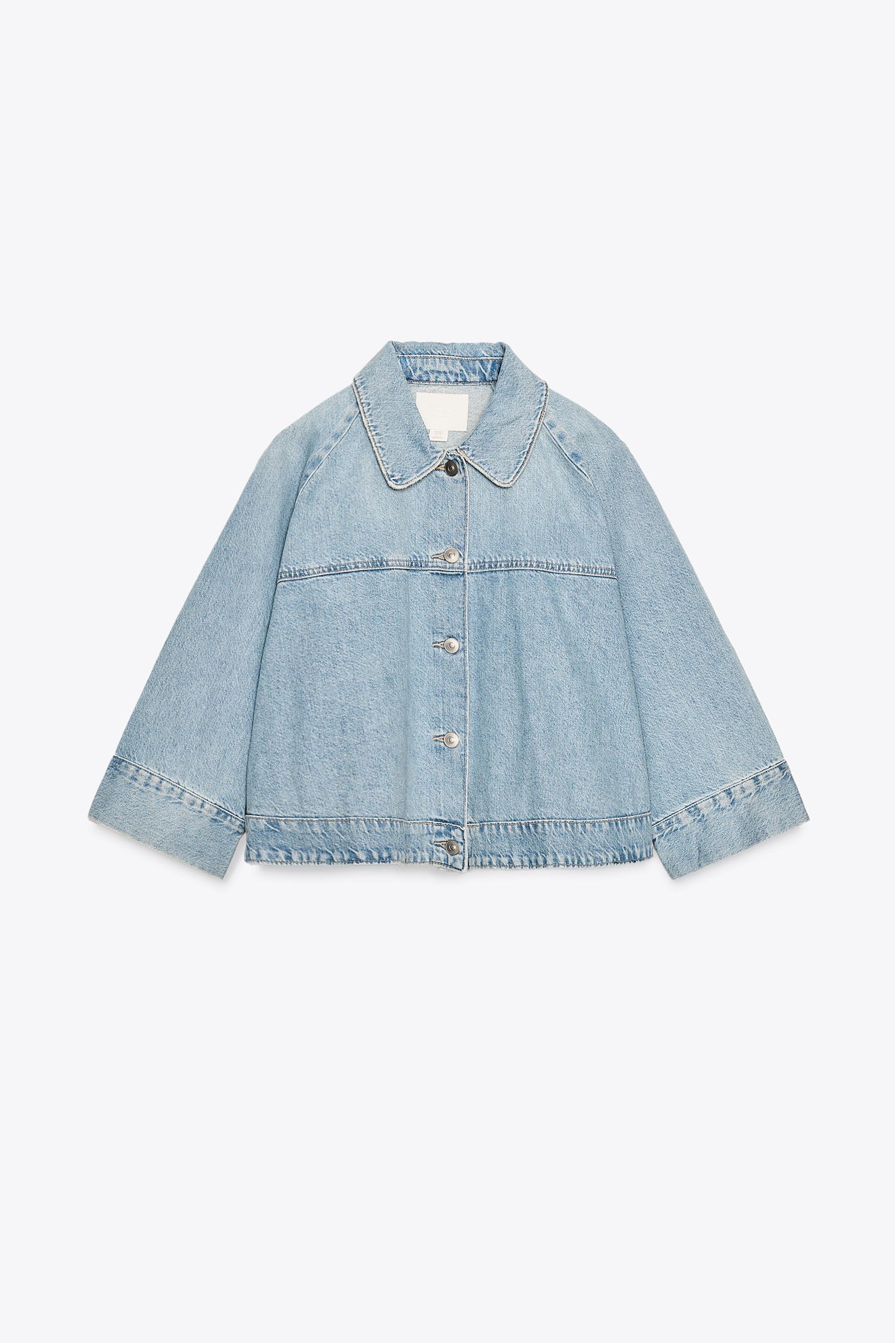 TRF DENIM CAPE JACKET - Image 3