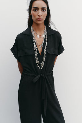 FLOWING JUMPSUIT WITH POCKETS - Image 2