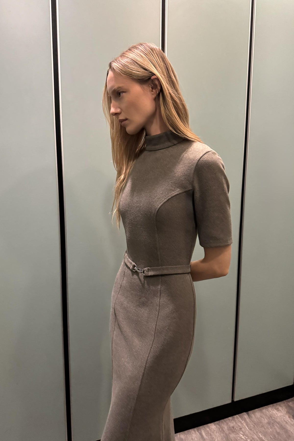 SOFT BELTED DRESS - Image 2