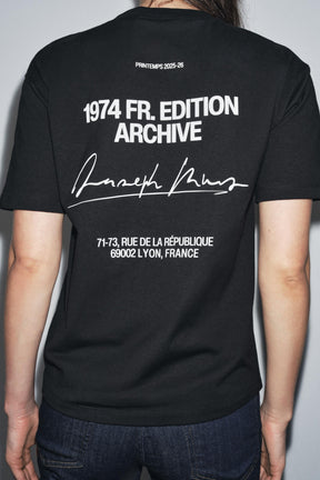 Contrast Slogan T-Shirt