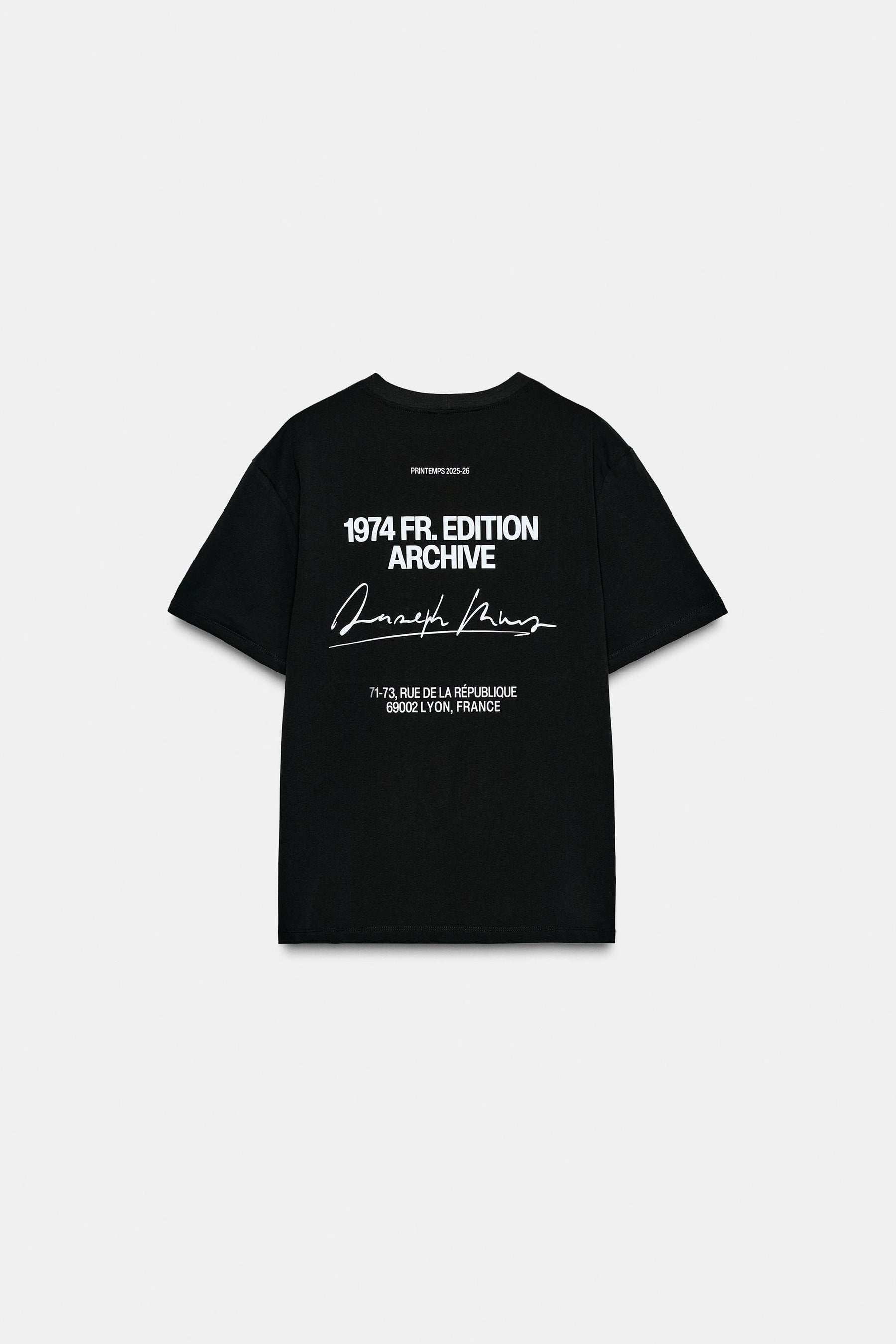 Contrast Slogan T-Shirt