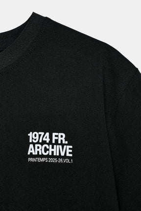 Contrast Slogan T-Shirt