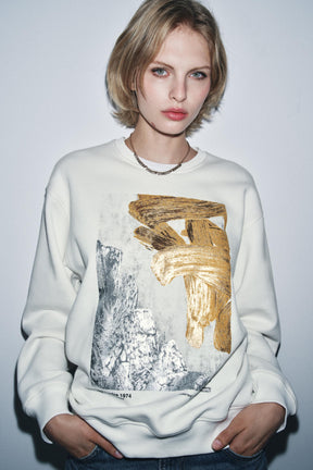 METALLIC SWEATSHIRT