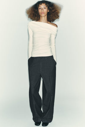 ASYMMETRIC SOFT SHIRT